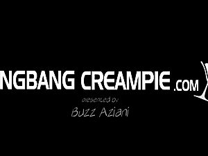 All Brunettes get gangbanged and creampied